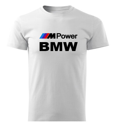Tričko BMW M-POWER, biele