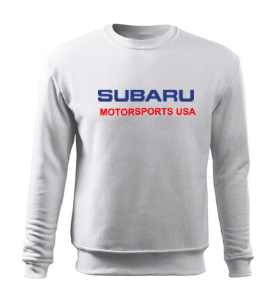 Mikina bez kapucňe SUBARU MOTORSPORTS USA, biela