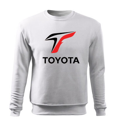 Mikina bez kapucňe TOYOTA sport, biela