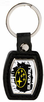 Kožená kľúčenka SUBARU fľak
