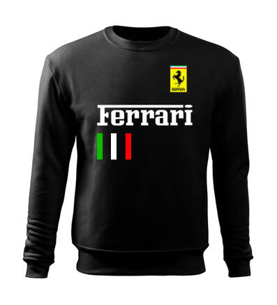 Mikina bez kapucňe FERRARI, čierna