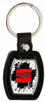 Kožená kľúčenka SEAT fľak