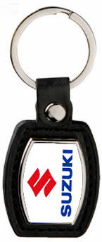 Kožená kľúčenka SUZUKI