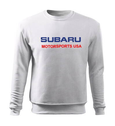 Mikina bez kapucňe SUBARU MOTORSPORTS USA, biela